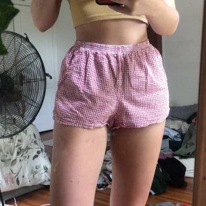 Urban Renewal Seersucker Gingham Shorts